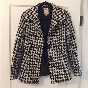 Tulle Houndstooth Coat